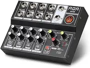 Portable Sound Mixer, 8 Channel Multifunctional USB Audio Mixer Portable Sound Mixer Professional Home-use Dual Microphone Inputs Sound Mixer