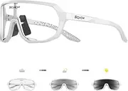 [SCVCN] Photochromic Cycling Glasses Men Women Clear Sports Sunglasses UV400 Protection for Cycling Running Baseball mtb