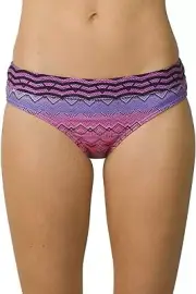 PRANA WOMEN'S RAMBA BOTTOM HIPSTER BRIEF FULL COVERAGE sz M SUPERNOVA RHYTHM