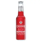 Vodka Cruiser Wild Raspberry, Refreshing Flavoured Pre-Mixed Vodka Drink, 4.6% ABV, 275mL (Case of 24 Bottles)