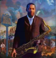 John Coltrane # 10 - 8 x 10 T-shirt iron-on transfer mural