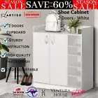 Artiss Shoe Cabinet Storage Rack 21 Pairs Shoes Shelf Organiser Drawer White New