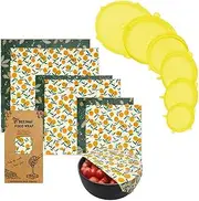 Beeswax Food Wraps Eco-Friendly Reusable - Food Storage, Zero Waste silicone Bowl Cover