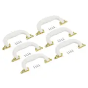 155mm 6Pcs Luggage Handles Pull Handle Suitcase Case Replacement Handles, White