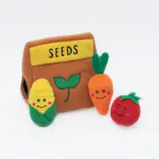 ZIPPY PAWS Zippy Burrow Seed Packet Dog Squeaking Toys