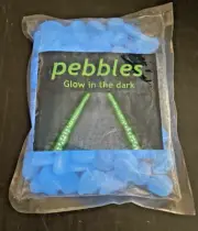 100 Glow in The Dark Pebbles Garden Glowing Rocks Fish Tank Luminous Resin Stone