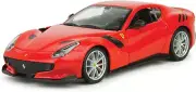 Bburago Ferrari F12 TDF, Red 26021R - 1/24 Scale Diecast Model Toy Car, Unisex-C