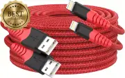 1m 2-Pack USB-A to Lightning Cable Apple MFi Certified Fast Charging Data Sync