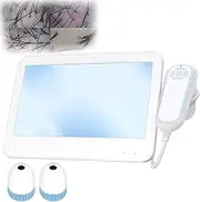Skin Hair Analyzer,10.1 Inch LCD Screen Digital Skin Diagnosis Scanner,with Two Lenses 50x 200x,for Home Salon Use