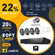 Reolink CX410 2K 4MP True Color Night Vision PoE IP Security Camera System