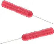 Zerodeko 2Pcs Needle Test Probes for Multimeter and Electrical Testing Durable Voltage Tester Pins for Automotive Repair and Wire Piercing High Precision Testing Accessories Red