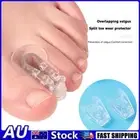1Pair Toe Separator Hallux Valgus Corrector Overlap Adjuster Pain Relief