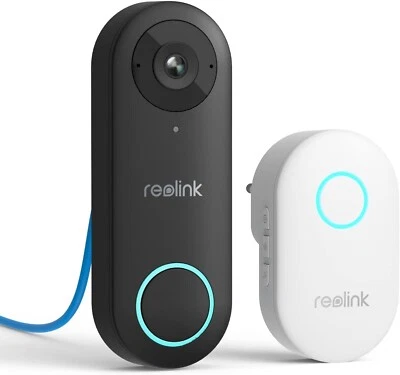 REOLINK Video Doorbell Camera with Chime, Wired PoE IP Security Cam Outdoor, 5MP
