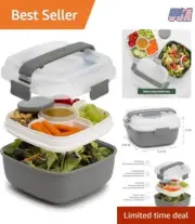 Stackable Lunch Box Container BPA Free 56oz Leak-Proof for Sandwich Snacks