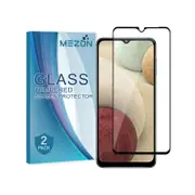 2 Pack MEZON Samsung Galaxy A12 Full Cover Tempered Glass Screen Protectors