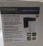 Cylinder Wall Light Outdoor Integrated LED 900 Lumens Dusk to Dawn New