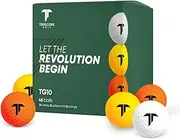 [Truscope Golf] Colored Golf Balls - Super Soft Long Distance Golf Balls - Highly Visible Ionomer Soft Core Golf Balls with Less Spin and Increased Speed Helps Improve Your Game