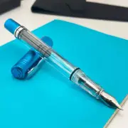 Monteverde USA MP1 Fountain Pen Bright Blue - Omniflex Nib - NEW in Box
