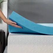 DreamZ 5cm Thickness Cool Gel Memory Foam Mattress Topper Bamboo Fabric Single