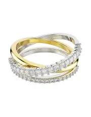[Swarovski] Mixed Metal Finish Hyperbola Ring in White