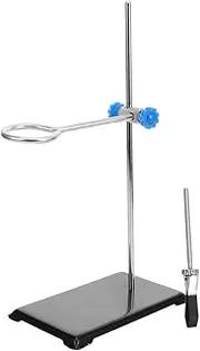 TOPPERFUN Equipment Stand Flask Clamp Funnel Stand Test Tube Clamp Metalware Support Set