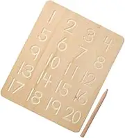 QUMIIRITY 1 Set Alphanumeric Writing Pad Tools Tools for Alphabets Tracing Boards Alphabet Board Alphabet Tracing Board Number & Letter Tracing Boards Trace Board Wood