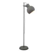 Mento 1 Light Floor Lamp Grey, Antique Brass - MENTO FL-GYAB