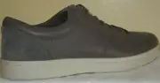 MEN'S CLARKS KITNA VIBE GREY LEATHER LACE UP SHOES SIZE 8