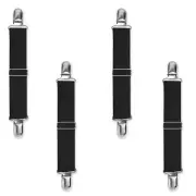 4 Pack Elastic Boot Straps Pant Stirrups with Sturdy Clips for Men Women Riding