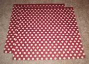 Reminisce Real Magic 12x12 Glitter Papers(2) ~ Disney Red Polka Dots.