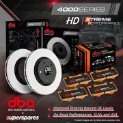 DBA Front 4000 HD Brake Rotors & Xtreme Pads for Subaru Tribeca B9 3.0 3.6 SUV (for: Subaru)