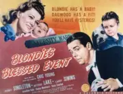 Blondie's Blessed Event poster Penny Singleton Arthur Lake Lar- 1942 Movie Photo