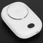 (White)Mini Electric Fan Portable USB Charging Neck Hanging Bladeless Fan For AU