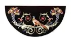 24" x 15" black Marble Side Corner console Table Top inlay pietra dura malachite