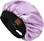 Hat Hut Satin Bonnet Silk Bonnet Sleep Cap( Lilac)