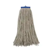 Boardwalk� Mop Head, Lie-Flat Head, Cotton Fiber, 24oz., White, 12/Carton