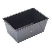 Mastercraft 24x16cm Heavy Base Non-Stick Box Sided Loaf/Bread Pan - Black