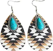 [QionWon] Dangle Earrings Ladies Teardrop Dangle Earrings Dress Up Colorfast