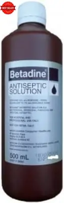 Betadine Antiseptic Solution 500ml Povidone-Iodine Wound Infection Treatment