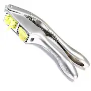 Garlic press and slicer 2 in 1,Effortlessly Crush, Slice, and Mince Garlic,wi...