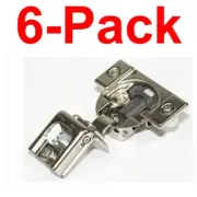 BLUM 6-Pack COMPACT 1-1/2 Inch Overlay Press-In Cabinet Door Hinge 110-Degree