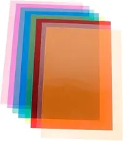 OSALADI 8pcs Chip Set for Lighting Correction Filters PVC Overlay Gels for Photography Party Filming