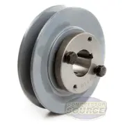 Cast Iron 4.75" Single Groove Belt A Section 4L Pulley w/ 1-1/8" Sheave Bushing