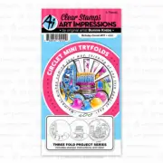 Birthday Circle Clear Rubber Stamps & Die Cutting Dies Art Impressions 4980 New