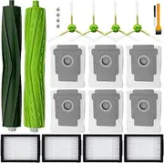Replacement Parts Accessories for irobot Roomba i3 i3+ i1 i1+ i7 i7+ i4+ i5 i5+ j5 j5+ i6 i6+ i8 i8+ i2 J7 E5 E6 E7 I&J&E Series Vacuum Cleaner, 1 Roller Brushes,4 Filters,4 Side Brushes,6 Vacuum Bags
