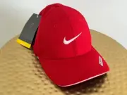 NEW Nike Golf Swoosh Flexfit Hat Red 2006 Dri-Fit Tiger Woods Adult M/L NOS