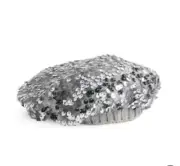 American Girl Truly Me Silver Sparkle Beanie for 18" Dolls NIB Sequin Shine Hat