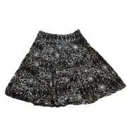 Apt. 9 Cotton Skirt Black And White Patterned Size 10 NWT