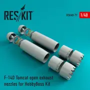 1/48 ResKit RSU48-0071 F-14D Tomcat Open Exhaust Nozzle upgrade set