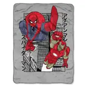 New Marvel Spider-Man & Iron Man Super Soft Plush Throw Blanket 46"x60''
